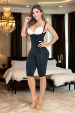 Smooth Compression No Bra Knee Length Body Shaper