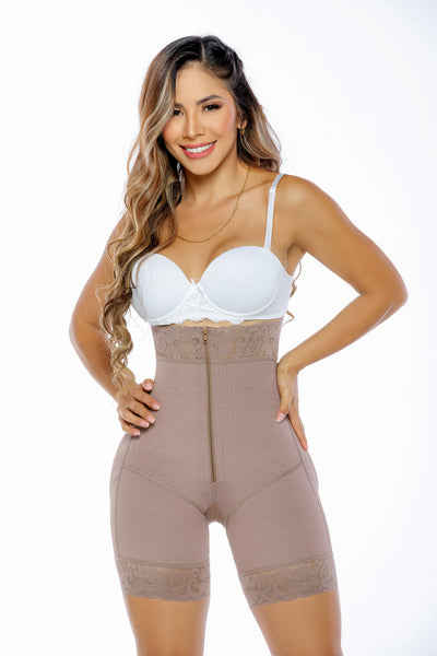 BBL High Waisted 2226 Shorts Strapless Front Zipper